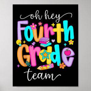 Poster Oh Hé Quatrième Année Heureux Retour À L'École Ens