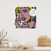 Poster Oh JeffI Love You TooMais par Roy Lichtenstein (Cuisine)