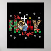 Poster Oh la nuit sainte Pyjama Noël Noël Noël Noël Noël  (Devant)