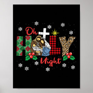 Poster Oh la nuit sainte Pyjama Noël Noël Noël Noël Noël 