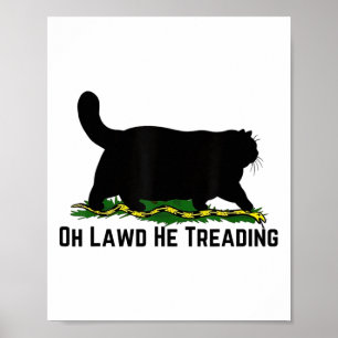 Poster Oh Lawd He Treading Vote Harris Waltz 2024 Kamala