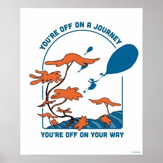 Poster Oh, Les Endroits Où Tu Vas Aller ! "Pars en voyage (Devant)