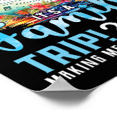 Poster Oh mince, c'est un voyage en famille 2026 T-Shirt  (Coin)