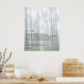 Poster Oh Moi ! Oh la vie ! Walt Whitman Poem Chemin en b (Cuisine)