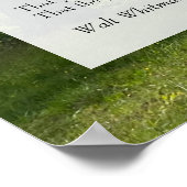 Poster Oh Moi ! Oh la vie ! Walt Whitman Poem, Tree & Blu (Coin)