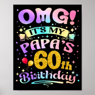 Poster Oh mon dieu c'est les 60 ans de mon papa Joyeux 60