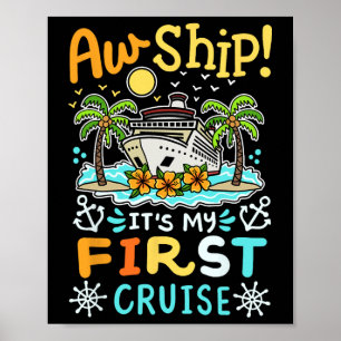 Poster Oh mon dieu c'est mes premières vacances en croisi