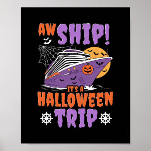 Poster Oh mon dieu, c'est un voyage d'Halloween Croisière