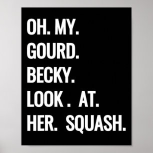 Poster Oh My Gourd Becky Regardez Ses Jeux D'Automne De S