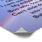 Poster OH PETIT poème DE JEU (Coin)