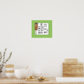 Poster Oh pour un livre et un coin ombragé (Cuisine)