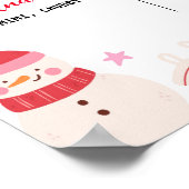 Poster Oh Quel Amusant Noël Anniversaire Jalon Signe (Coin)