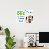 Poster Oh Quel Plaisir d'avoir UN An Premier Anniversaire (Bureau à domicile)