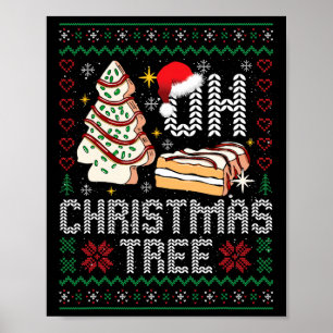 Poster Oh sapin de Noël Gâteaux Debbie Becky Jen Gâteau l