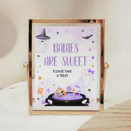 Poster Oh Sheet Boo-y Halloween Les bébés sont doux