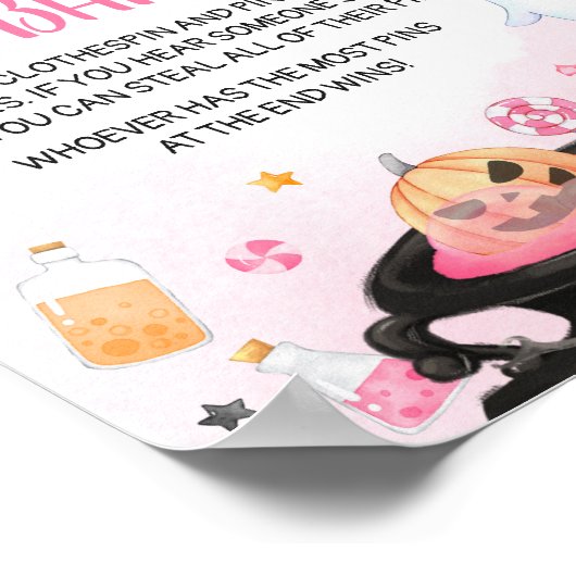 Poster Oh Sheet Ghoul Halloween Ne pas dire bébé (Coin)