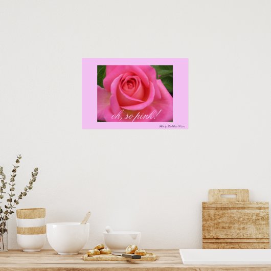 Poster oh, si rose ! (Cuisine)