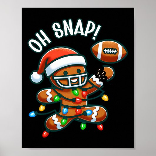 Poster Oh Snap Biscuit de Noël Piedll  (Devant)
