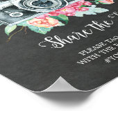 Poster Oh Snap Camera Hashtag Mariage (Coin)