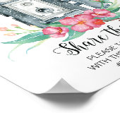 Poster Oh Snap Caméra Vintage Hashtag Mariage (Coin)