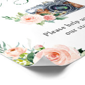 Poster Oh Snap Elegant Blush Flowers rose Mariage (Coin)