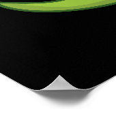 Poster Oh Snap Funny Snapping Crocodile Pun Dark BG (Coin)