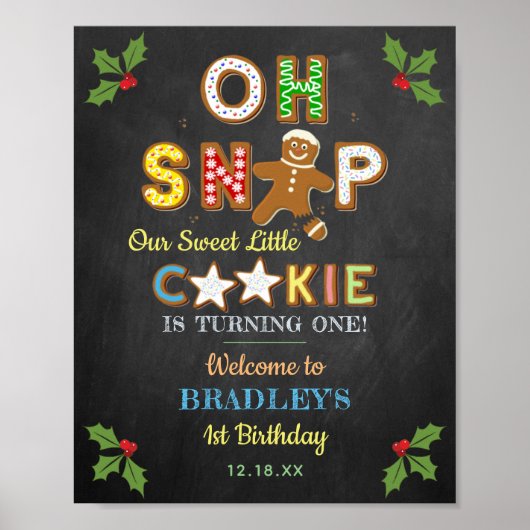 Poster Oh, Snap ! Gingerbread Cookie N'importe quel âge A (Devant)