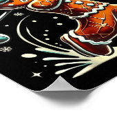 Poster Oh Snap Gingerbread Golfer Golf Christmas Golfing  (Coin)