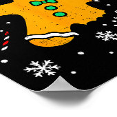 Poster Oh Snap Gingerbread Man Christmas Xmas Cookie Baki (Coin)