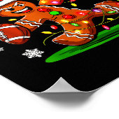 Poster Oh Snap Gingerbread Man Santa Football Funny Chris (Coin)