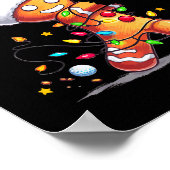 Poster Oh Snap Gingerbreadman Xmas Golfer Golf Christmas  (Coin)