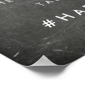 Poster Oh Snap | Hashtag Mariage Chalkboard (Coin)