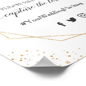 Poster Oh Snap Hashtag Signe Géométrique Verdure Eucalypt (Coin)