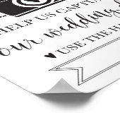 Poster Oh Snap Mariage Hashtag (Coin)