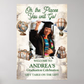 Poster Oh, The Places She Will Go Graduation Party (Devant)