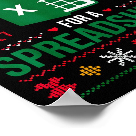 Poster Oh This Calls For A Spreadsheet Christmas  (Coin)