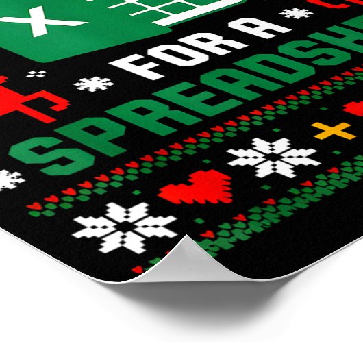 Poster Oh This Calls For A Spreadsheet Christmas Santa Ex (Coin)