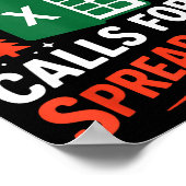 Poster Oh This Calls For A Spreadsheet Christmas Sweater (Coin)