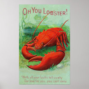 Poster Oh vous scène de homard