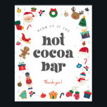 Poster Oh What Fun Winter Christmas Hot Cococa Bar Sign<br><div class="desc">Oh Quel Amusant ! La meilleure façon de fêter son anniversaire avec style pendant la saison magique des fêtes ! Ce forfait modèle imprimable est conçu pour rendre inoubliable la fête d'anniversaire d'hiver de votre enfant. ← Si vous avez besoin d'un décor coordonné, veuillez vérifier ma collection correspondante. Si vous...</div>