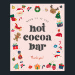 Poster Oh What Fun Winter Christmas Hot Cococa Bar Sign<br><div class="desc">Oh Quel Amusant ! La meilleure façon de fêter son anniversaire avec style pendant la saison magique des fêtes ! Ce forfait modèle imprimable est conçu pour rendre inoubliable la fête d'anniversaire d'hiver de votre enfant. ← Si vous avez besoin d'un décor coordonné, veuillez vérifier ma collection correspondante. Si vous...</div>