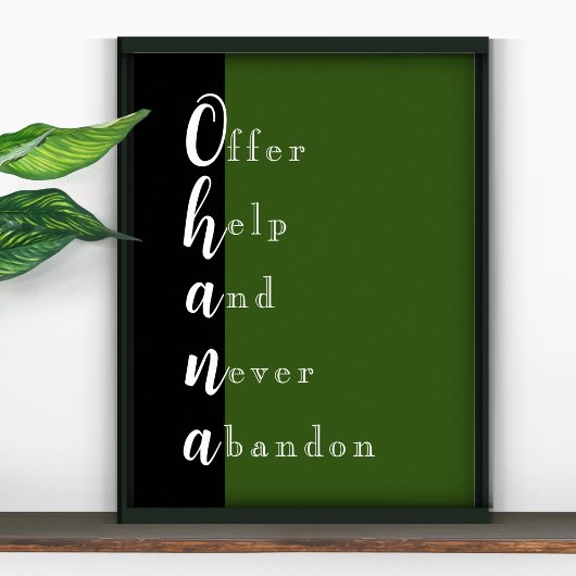 Poster Ohana Family Sweet Dit :