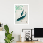 POSTER : OHARA KOSON : CARP/KOI 1926 (Bureau à domicile)