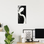 Poster Ohara Koson Heron en neige (Bureau à domicile)