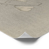 Poster Ohara Koson Owl Sous Crescent Moon (Coin)