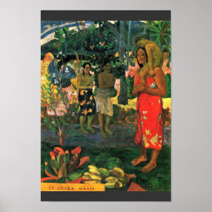 Poster ` Ohi de Reo Mä : Ia Orana Maria (Na Maria d'Ia