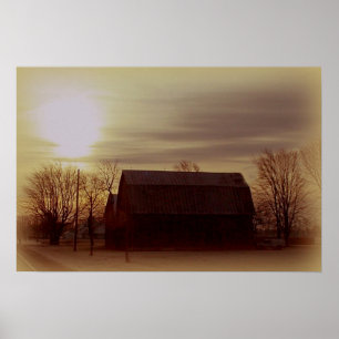 Poster Ohio Barn