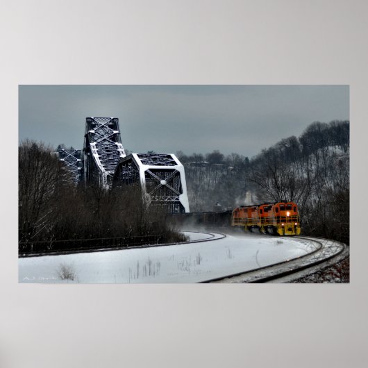 Poster Ohio Crossing en hiver (Devant)