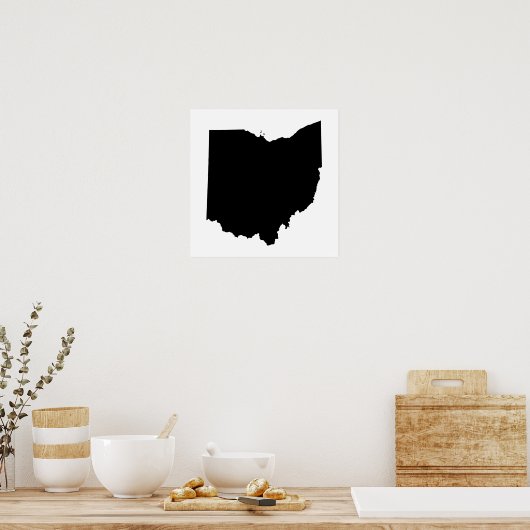 Poster Ohio de Black and White (Cuisine)