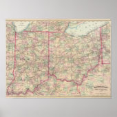 Poster Ohio, Indiana (Devant)